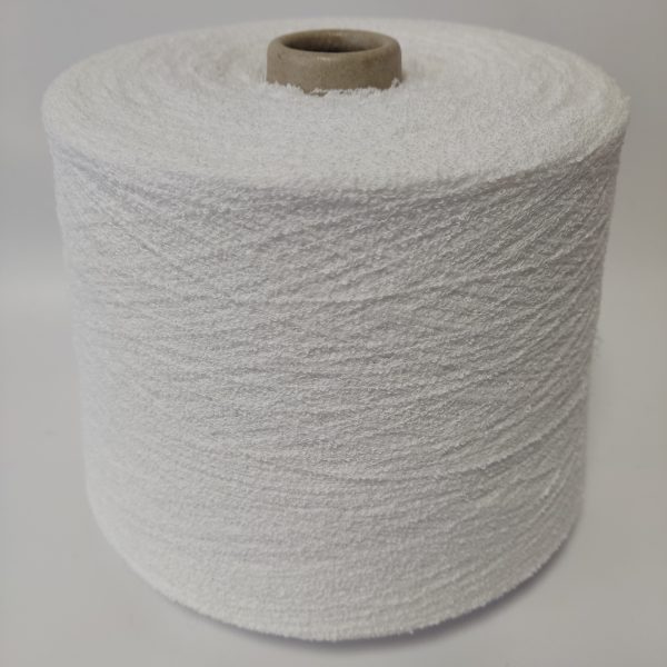 Medvilnės bukle mezgimo siūlai su poliamidu