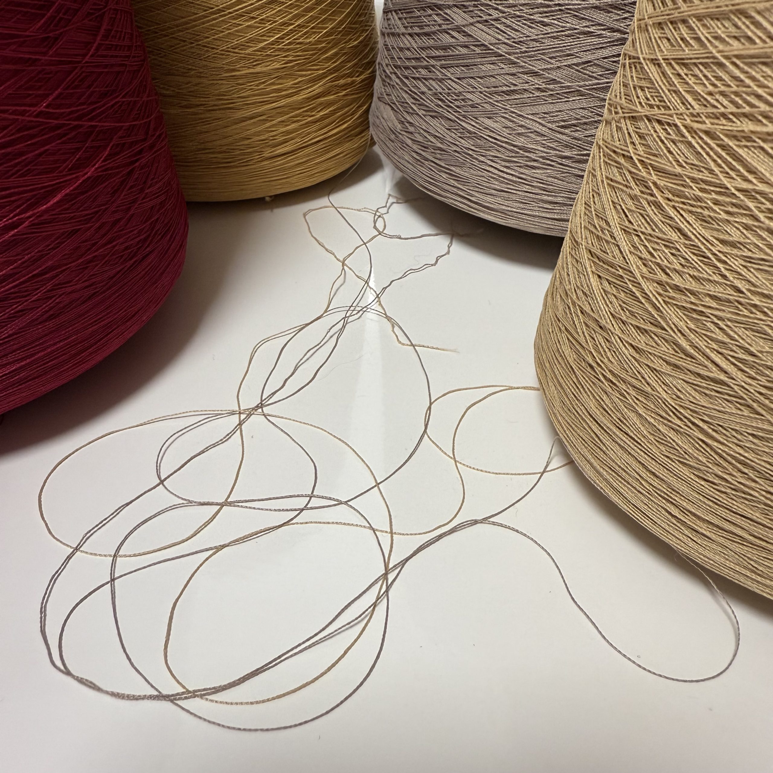 Viskozės mezgimo siūlai su poliamidu - Image 2