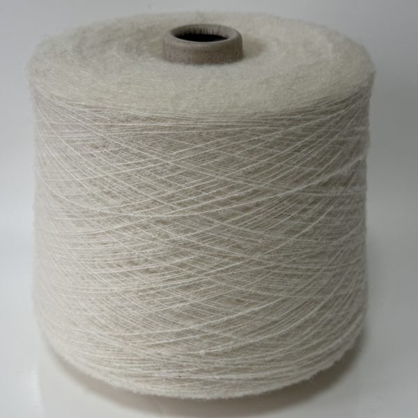 Vilnos bukle mezgimo siūlai su poliamidu ir elastanu