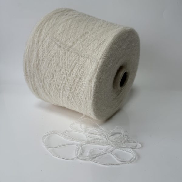 Vilnos bukle mezgimo siūlai su poliamidu ir elastanu