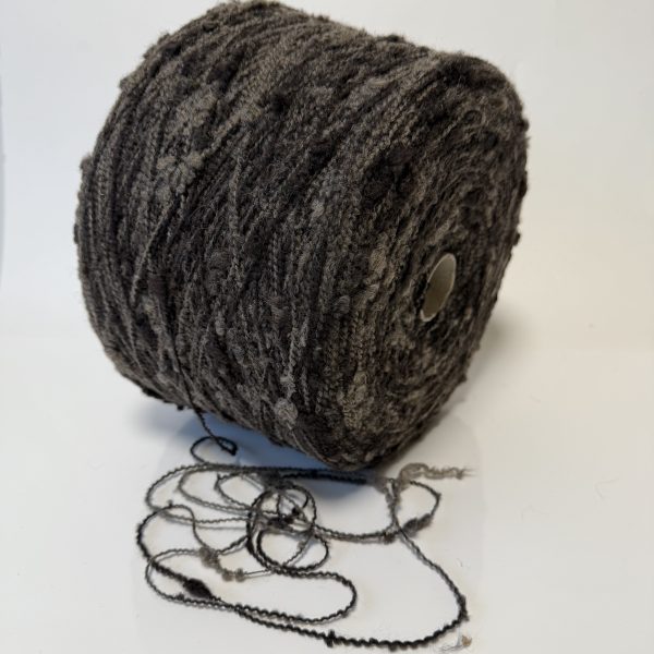 Faktūriniai merino vilnos mezgimo siūlai su mohera ir poliamido pumpurėliais