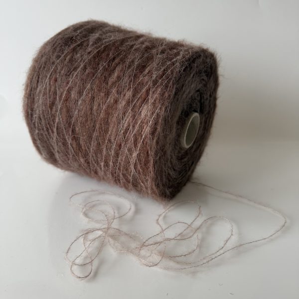 Kid moheros melanžiniai mezgimo siūlai su poliamidu ir akrilanu