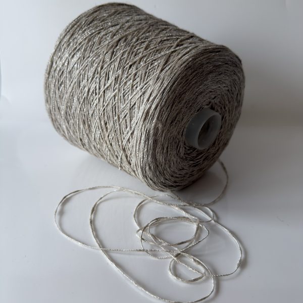 Lino mezgimo siūlai su viskoze