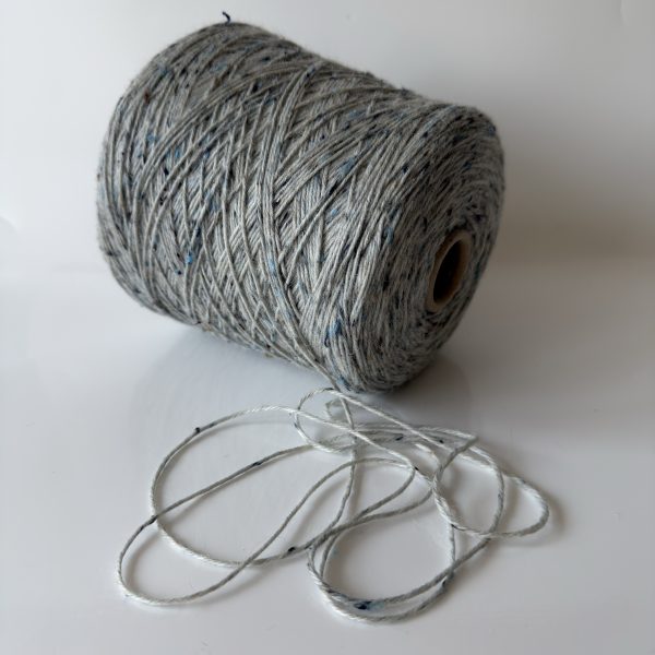 Merino vilnos tvido mezgimo siūlai su viskoze